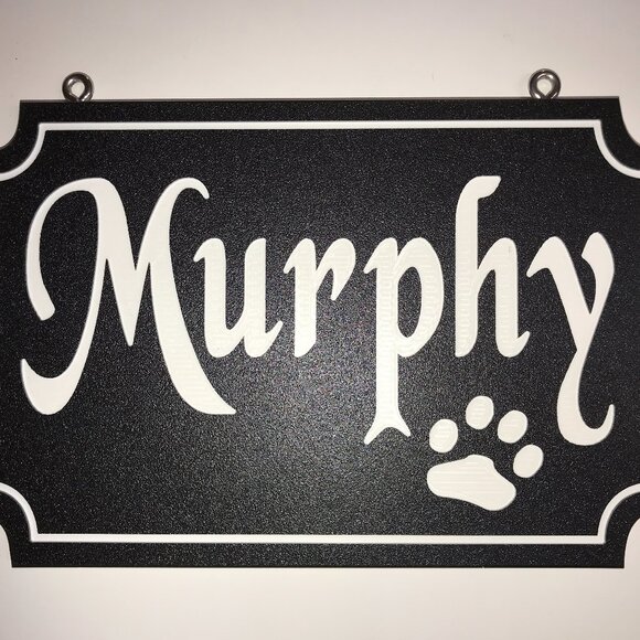Routered Hanging Name Sign Murphy - Picture 1 of 2